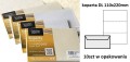 Koperta / koperty ozdobne DL - Millenium biały - opk 10szt/120g www.asan.com.pl