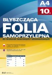 Folia samoprzylepna przeźroczysta do drukarek laserowych A4 50mic/10ark