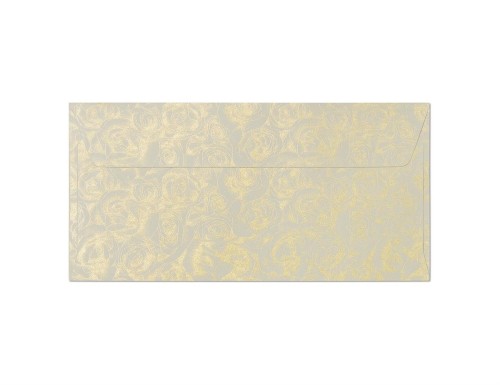Koperta / koperty ozdobne DL - RÓŻE KREMOWY opk 10szt 120g/m2 www.asan.com.pl