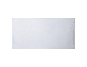 Koperta / koperty ozdobne DL - MILLENIUM DIAMENTOWA BIEL  opk 10szt 120g/m2