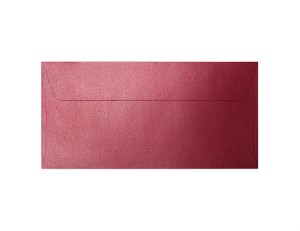 Koperta / koperty ozdobne DL - PEARL CZERWONY opk 10szt 120g m2
