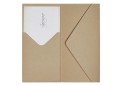 Koperta / koperty ozdobne DL - NATURE CIEMNOBEŻOWY opk 5 szt 220g/m2 www.asan.com.pl