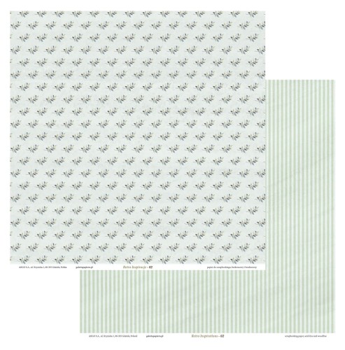 Papier scrapbookingowy Retro Inspiracje 02  www.asan.com.pl