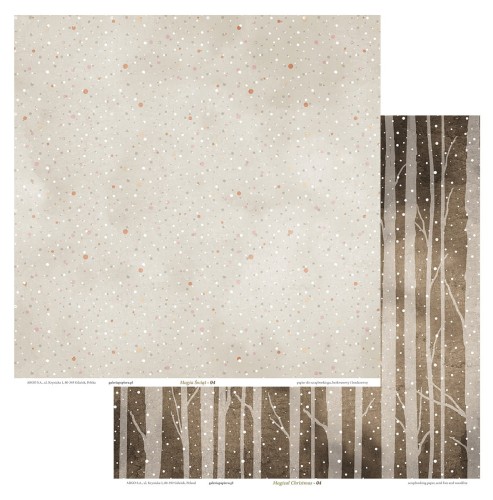 Papier scrapbookingowy Magia Świąt 04 30,5x30,5 opakowanie 5 ark www.asan.com.pl