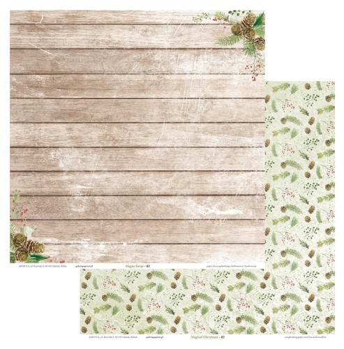 Papier scrapbookingowy Magia Świąt 03 30,5x30,5 opakowanie 5 ark www.asan.com.pl