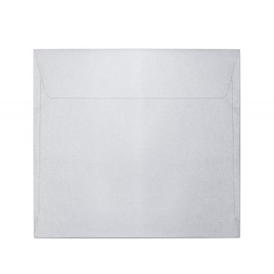 Koperta / koperty ozdobne kwadrat 158x158mm KW158 MILLENIUM DIAMENTOWA BIEL  opk 10szt 120g/m2