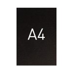 Okładka kartonowa o fakturze skóry - O.UNIVERSAL - 297 x 210 mm (A4) - 100 arkuszy - czarny