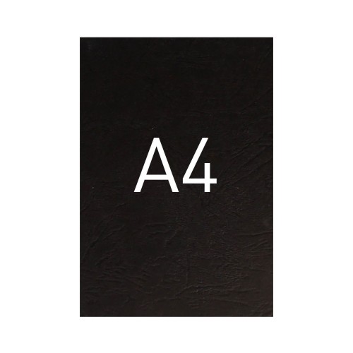 Okładka kartonowa o fakturze skóry - O.UNIVERSAL - 297 x 210 mm (A4) - 100 arkuszy - czarny www.asan.com.pl