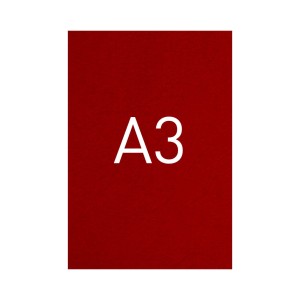 Okładka kartonowa o fakturze skóry - O.UNIVERSAL - 420 x 297 mm (A3) - 100 arkuszy - bordowy