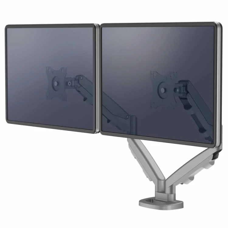 Ramię na 2 monitory Fellowes Eppa™ - SREBRNE www.asan.com.pl