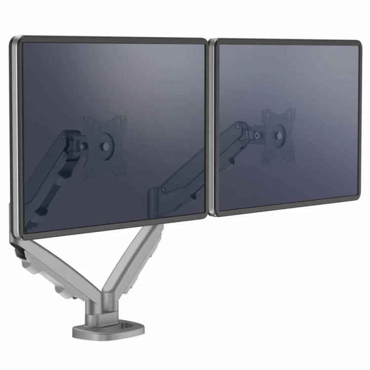Ramię na 2 monitory Fellowes Eppa™ - SREBRNE www.asan.com.pl