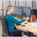 Ramię na 2 monitory Fellowes Platinum Series - poziome - CZARNE  www.asan.com.pl