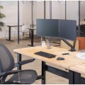 Ramię na 2 monitory Fellowes Platinum Series - poziome - CZARNE  www.asan.com.pl