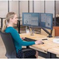 Ramię na 2 monitory Fellowes Platinum Series - poziome - CZARNE  www.asan.com.pl