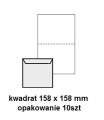 Koperta / koperty ozdobne kwadrat 158x158mm KW158 - Róże krem - opk 10szt/120g www.asan.com.pl