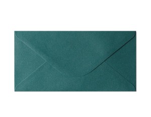 Koperta / koperty ozdobne DL -  opk 10szt 150g/m2 ZIELONY PERŁOWY  