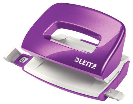 Dziurkacz Leitz WOW mały metalowy 10 kartek www.asan.com.pl