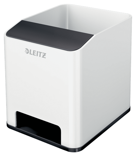 Kubek na długopisy Leitz WOW ze wzmacniaczem dźwięku www.asan.com.pl