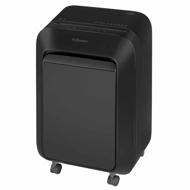 Niszczarka Fellowes LX210 CZARNA ścinki 4x12mm P4/T4 www.asan.com.pl