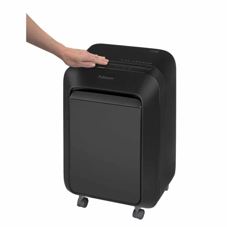 Niszczarka Fellowes LX210 CZARNA ścinki 4x12mm P4/T4 www.asan.com.pl