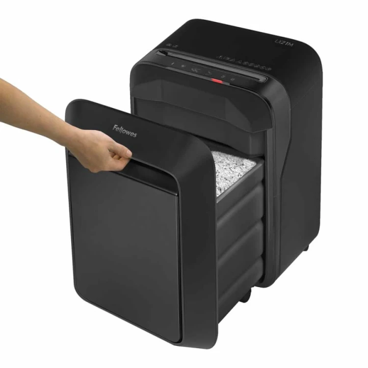 Niszczarka Fellowes LX210 CZARNA ścinki 4x12mm P4/T4 www.asan.com.pl