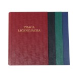 Okładka twarda - O.HARD COVER Classic  304x212mm / BORDOWA / 10par / Praca Licencjacka (A4+ pionowa)