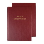 Okładka twarda - O.HARD COVER Classic  304x212mm / BORDOWA / 10par / Praca Doktorska (A4+ pionowa)