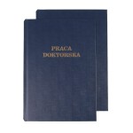 Okładka twarda - O.HARD COVER Classic  304x212mm / NIEBIESKA / 10par / Praca Doktorska (A4+ pionowa)