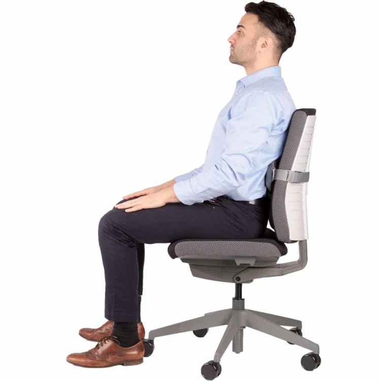 Podpórka pod plecy lędźwiowa Fellowes i-Spire™ - biała/szara  www.asan.com.pl