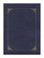 Teczka ozdobna GRANATOWA ZE ZŁOTĄ RAMKĄ 10szt A4 www.asan.com.pl
