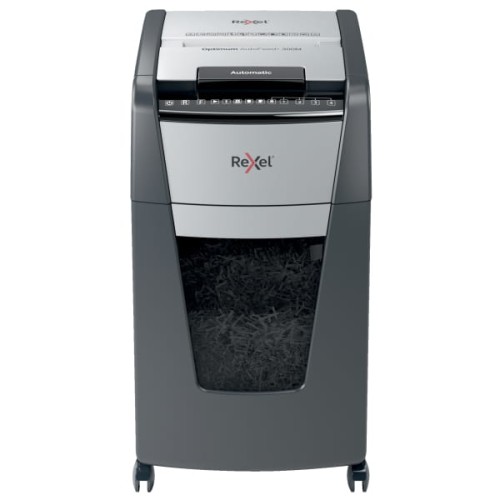 Niszczarka automatyczna Rexel Optimum AutoFeed+ 300M, tnie na mikrościnki www.asan.com.pl