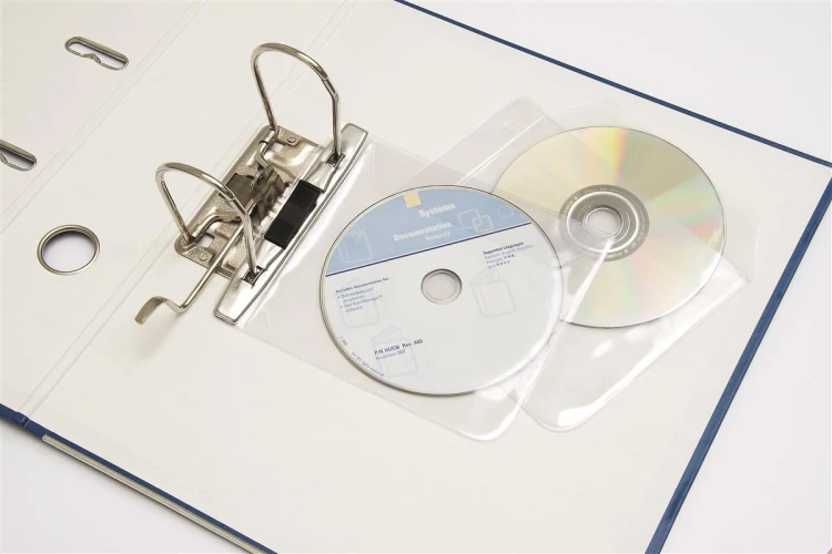 Kieszonki na płyty CD do segregatorów 5 szt. dziurkowane www.asan.com.pl