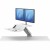Stanowisko do pracy Sit-Stand Lotus™ RT - białe na 2 monitory www.asan.com.pl