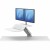Stanowisko do pracy Sit-Stand Lotus™ RT - białe na 2 monitory www.asan.com.pl