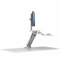 Stanowisko do pracy Sit-Stand Lotus™ RT - białe na 2 monitory www.asan.com.pl