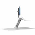 Stanowisko do pracy Sit-Stand Lotus™ RT - białe na 2 monitory www.asan.com.pl