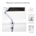 Ramię na 1 monitor Fellowes Platinum Series™ BIAŁE www.asan.com.pl