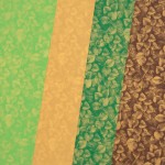 Karton ozdobny mix Siła Zieleni 200g/m2 20ark  A4