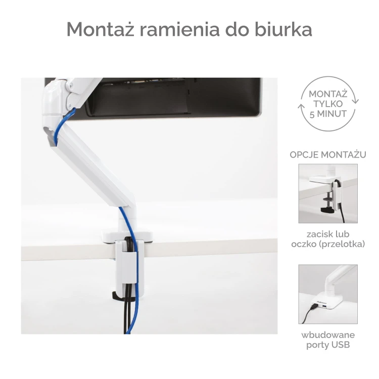 Ramię na 1 monitor Fellowes Platinum Series www.asan.com.pl