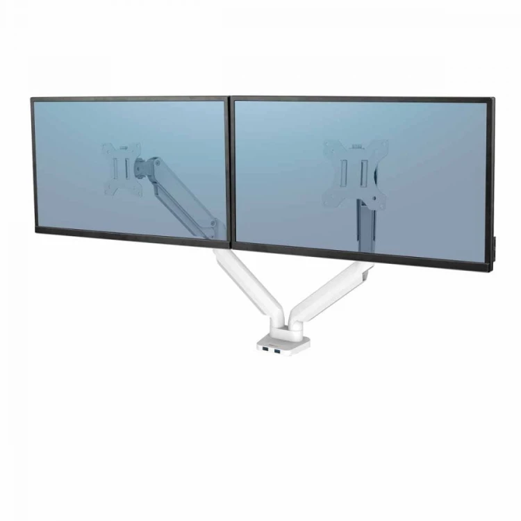 Ramię na 2 monitory Fellowes Platinum Series - poziome - BIAŁE www.asan.com.pl