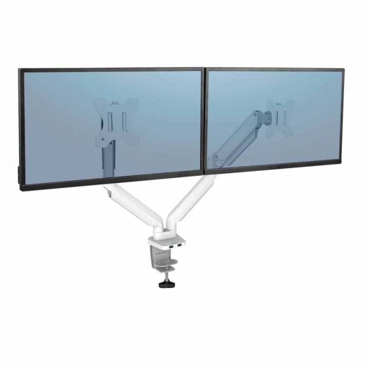 Ramię na 2 monitory Fellowes Platinum Series - poziome - BIAŁE www.asan.com.pl