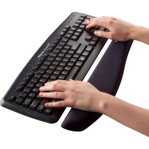 Podkładka żelowa przed klawiaturę Fellowes PlushTouch CZARNA www.asan.com.pl