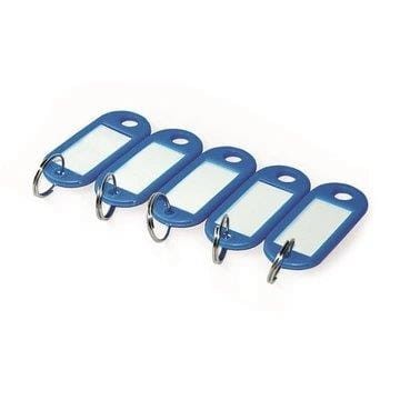 Plastikowe zawieszki do kluczy - opk 100szt kolor NIEBIESKI WWW.ASAN.COM.PL
