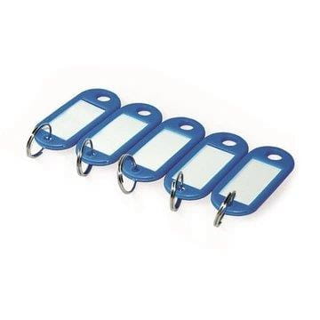 Plastikowe zawieszki do kluczy - opk 100szt kolor NIEBIESKI WWW.ASAN.COM.PL