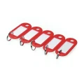 Plastikowe zawieszki do kluczy - opk 100szt kolor CZERWONY www.asan.com.pl