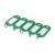 Plastikowe zawieszki do kluczy - opk 100szt kolor CZERWONY www.asan.com.pl