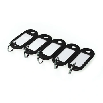 Plastikowe zawieszki do kluczy - opk 100szt kolor CZERWONY www.asan.com.pl