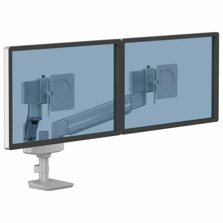 Ramię kompaktowe na 2 monitory Fellowes TALLO™ srebrne www.asan.com.pl