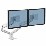 Ramię na 2 monitory Fellowes TALLO™ BIAŁE