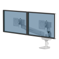 Ramię kompaktowe na 2 monitory Fellowes TALLO™ białe www.asan.com.pl